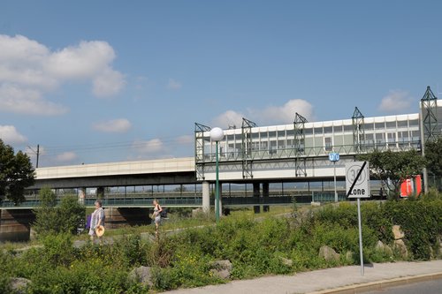 Brücke der U6 über die Neue Donau