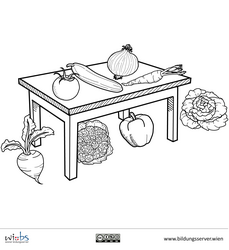 Gemüse auf dem Tisch