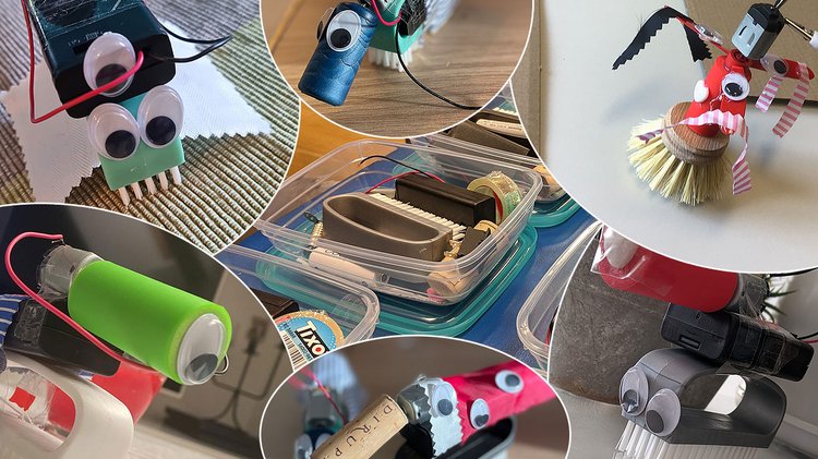 Making-Set mit mehreren Bürstenrobotern als Beispiel