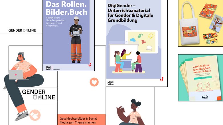 Mehrere Materialien für gendersensiblen Unterricht von verschiedenen Organisationen