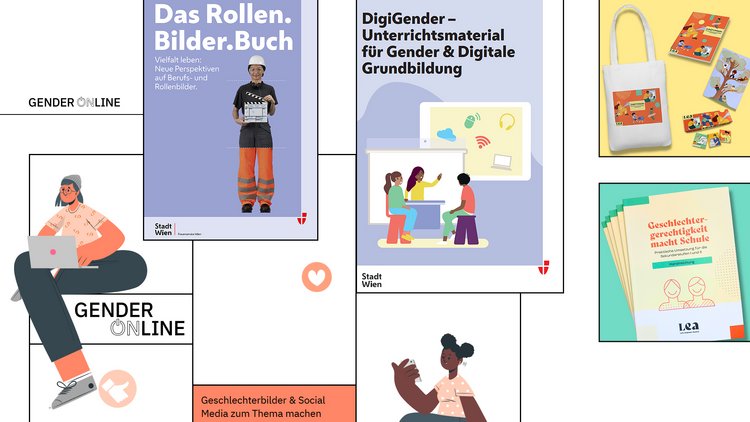 Mehrere Materialien für gendersensiblen Unterricht von verschiedenen Organisationen