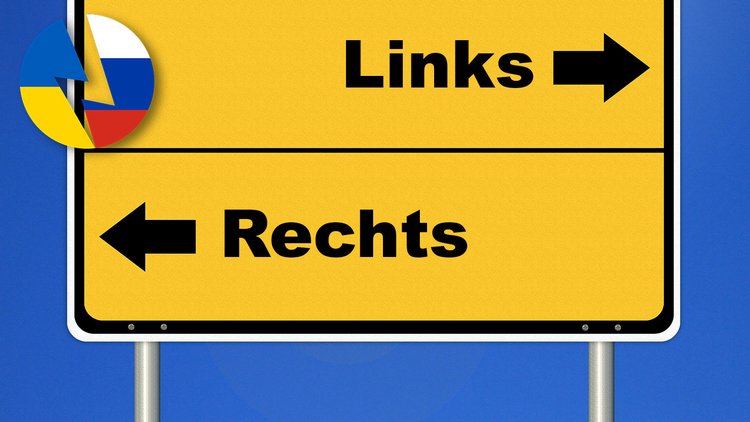 Verkehrszeichen mit falscher Beschriftung von Links und Rechts