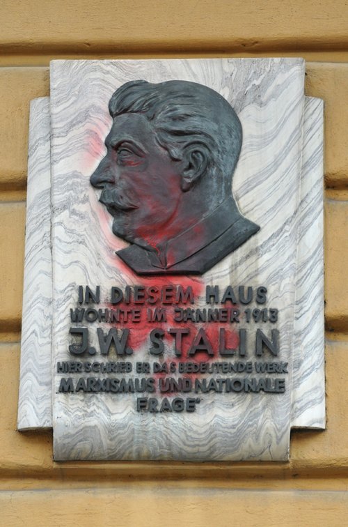 Gedenktafel für Josef Stalin
