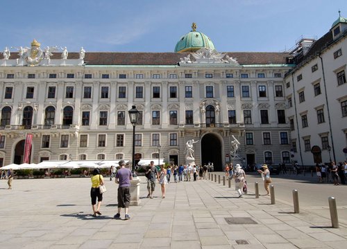 Hofburg: Blick zum Reichskanzleitrakt