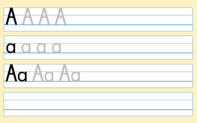 Screenshot SMART Notebook Nachbau Formati Vorlage mit Druckschrift