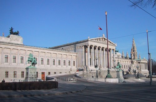 Parlament an der Wiener Ringstraße