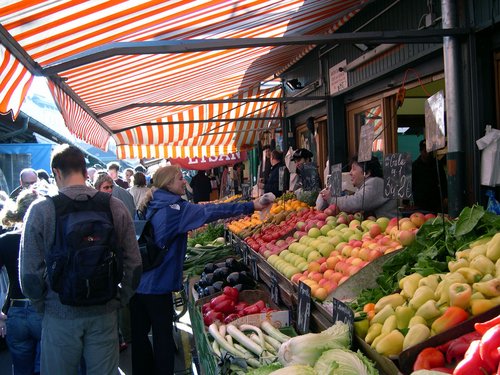 Naschmarkt im 6. Wiener Gemeindebezirk