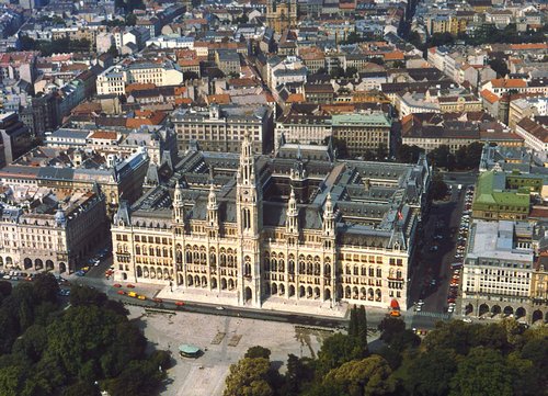 Wiener Rathaus im 1. Wiener Gemeindebezirk