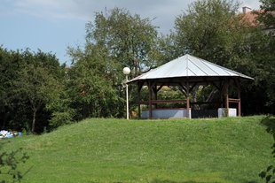 Pavillon im Franz Polly Park in Jedlesee