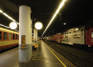 Franz-Josefs-Bahnhof: Bahnsteig